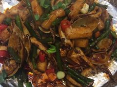 干锅鱿鱼虾-品大伍·食之道品伍味(汪海店)