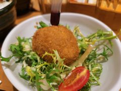 酥炸猪肉裹温泉蛋-胜博殿日式炸猪排(悠唐店)