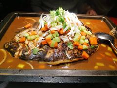 -探鱼·鲜青椒爽麻烤鱼(东城万达广场店)