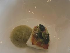 法国鳕鱼配芦竹笋佐翡翠奶油汁-Jean Georges