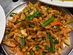 韭菜炒河虾-江湖黑大兔(杨家坪店)