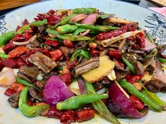 干煸鳝段-香霸头跑山鸡