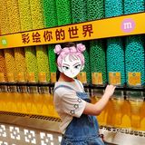 位于上海南京路上的M豆巧克力世界，没有孩子不喜欢的