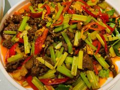 泡椒炒牛肉-宁夏国强手抓羊肉·清真菜(未央路凤三店)