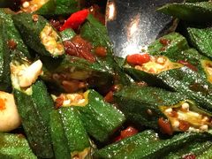 豆酱炒秋葵-南拳十三姨·潮汕砂锅粥(世纪金源店)