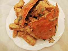 螃蟹炒年糕-渔中舟海鲜大排档(普陀沈家门店)