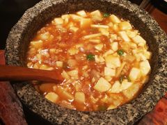石锅鸡汤豆腐-绿茶餐厅(光谷世界城步行街店)