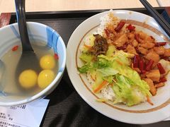 宫保鸡丁盖饭-永和大王(蛙嫩紫苏香·军博店)