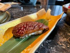 炙烤霜降牛肉握寿司-老乾杯和牛烧肉(王府中环店)