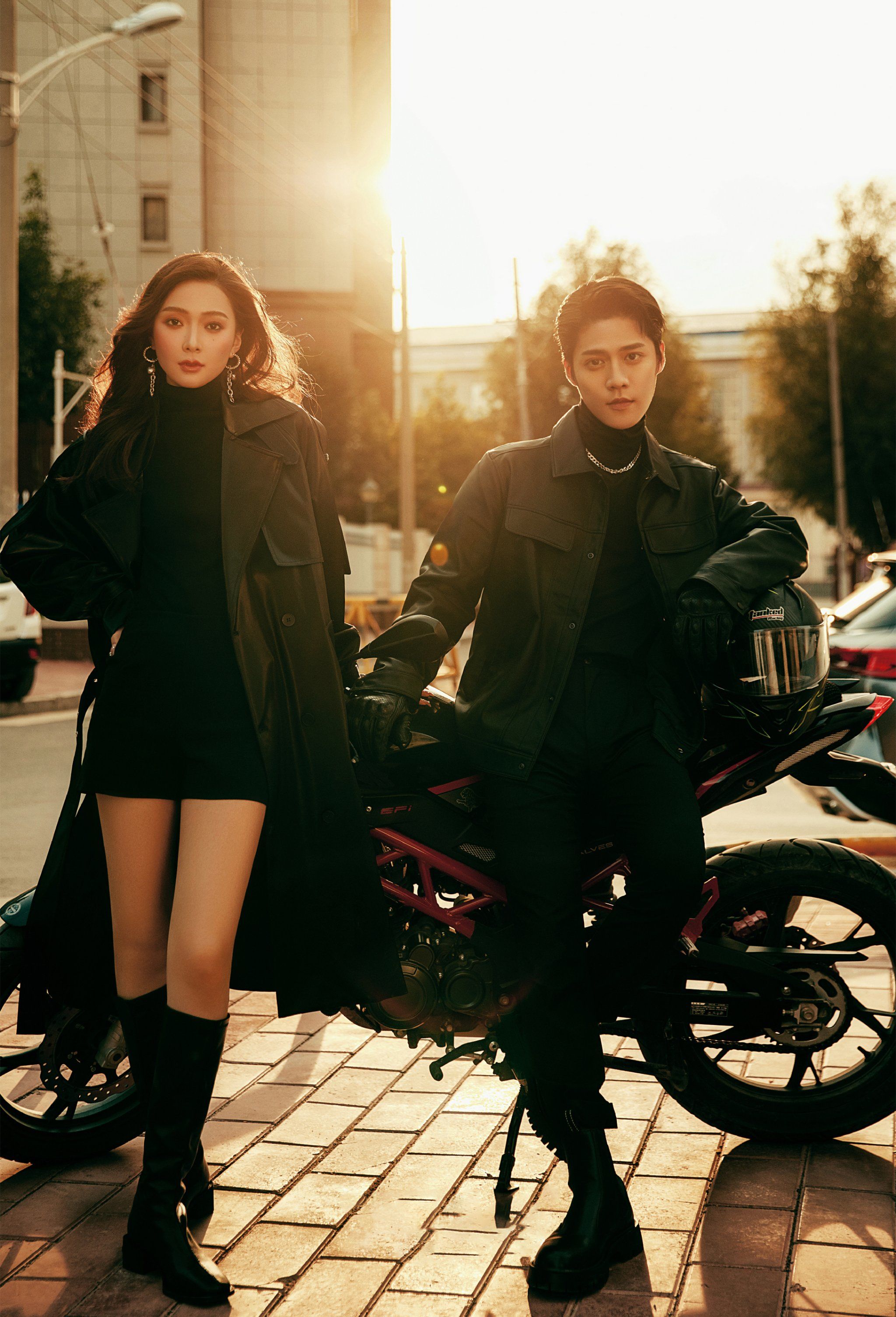 超酷潮流的情侣婚纱写真照