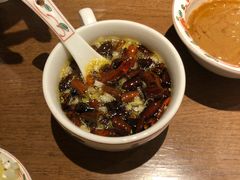 现炸辣椒油-北京老门框爆肚涮肉馆(凤城六路店)