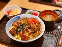 蒲烧鳗鱼拼牛肉丼-yokocho上横町·日本食街(深业上城店)