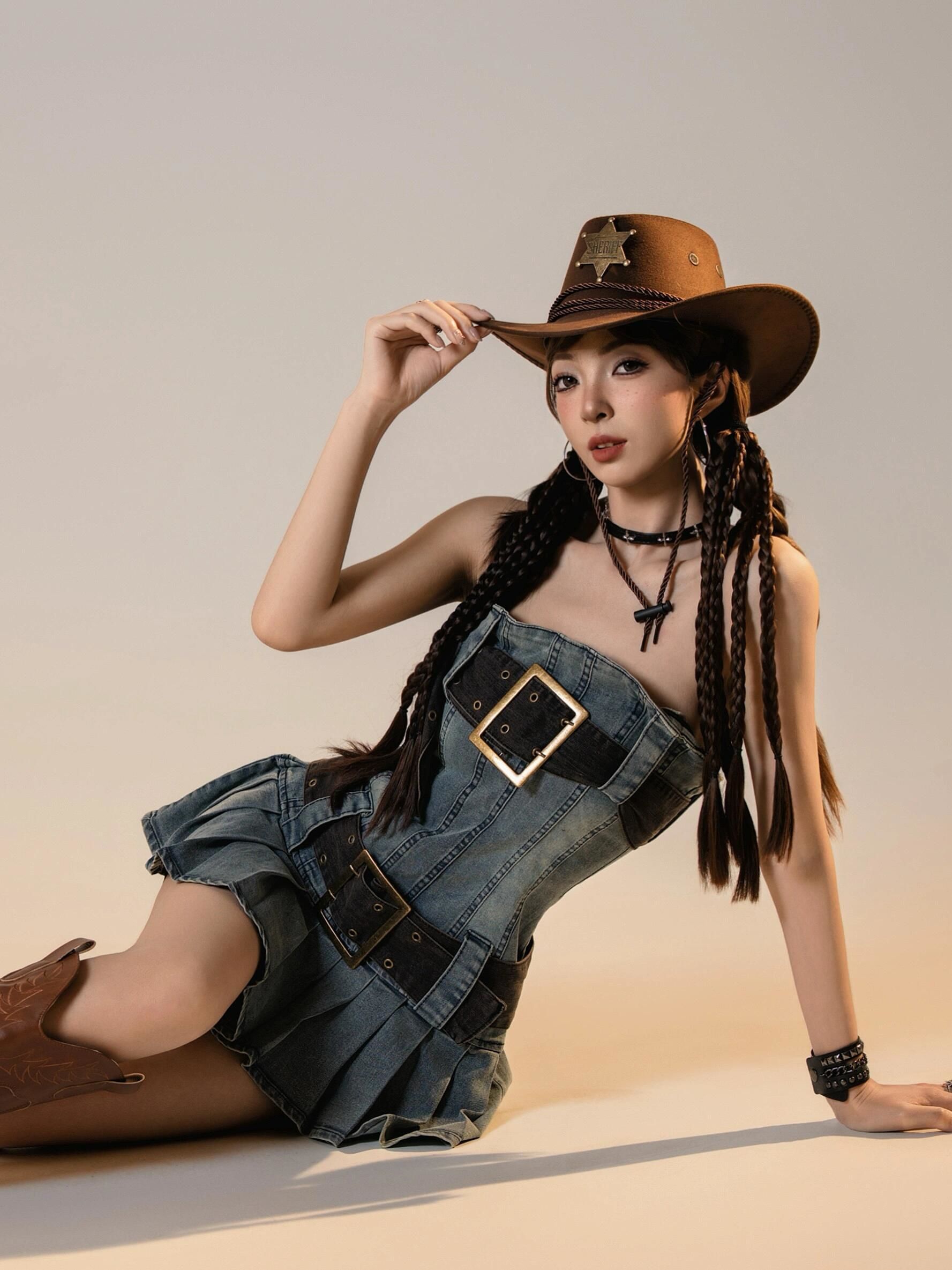 西部牛仔情侣照#个人写真艺术照#鬼马少女甜酷写真#个性写真#艺术照