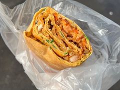 鸡排+咸蛋黄煎饼-胖子煎饼店(钦州南路店)