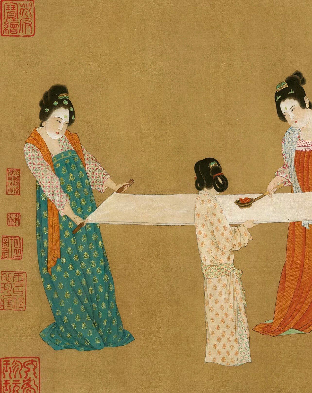 《捣练图》
