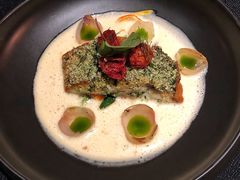 煎海鲈鱼配意大利节瓜面-AZUL by FUEL蓝色·法式酒馆(琶醍店)