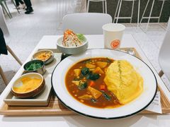 蔬菜咖喱蛋包饭套餐-池奈·日式咖喱蛋包饭(老城根Gpark店)