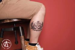 腿部-AC TATTOO 纹身