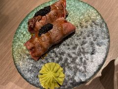 炙牛小排寿司-炙柒Sekinana·精致料理 烧鸟·铁板烧(海上世界店)