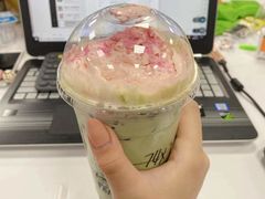 爱恋桃红抹茶拿铁-星巴克(宏汇国际广场店)