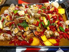 特色花蚬子玉米饼-419海鲜烧烤大排档