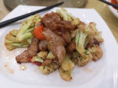菜花炒猪颈肉-九大簋家宴(北京路店)