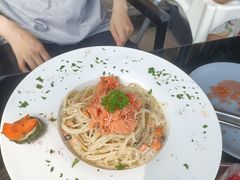 三文鱼蟹肉奶油意面-Lets burger非常汉堡·环球风味(蓝色港湾店)