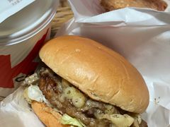 意面芝士汁汁厚作牛肉汉堡-肯德基(观前新店)