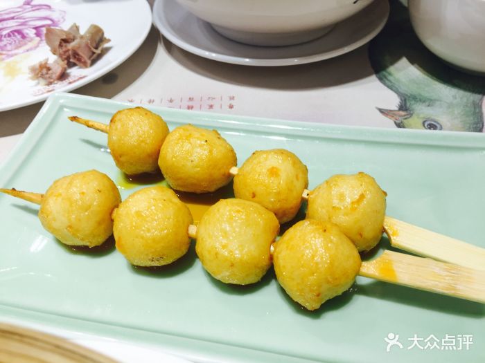 糖朝新派粤菜-麻辣鱼蛋-菜-麻辣鱼蛋图片-大连美食-大众点评网