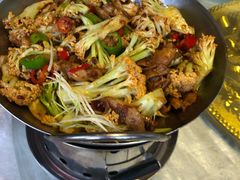 干锅有机花菜-大碗居·烤鸭·鱼头泡饼(天坛东门店)