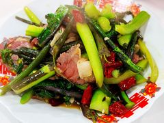 腊味炒红菜苔-菁菁有味湖北恩施菜