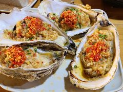 蒜蓉烤生蚝-蚝老板海鲜烧烤大排档(码头店)