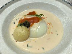 水波蛋鱼子酱-北京古城老院厉晓麟精致菜