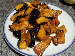 鱼香茄子-华盛园卷子王农家菜水库鱼