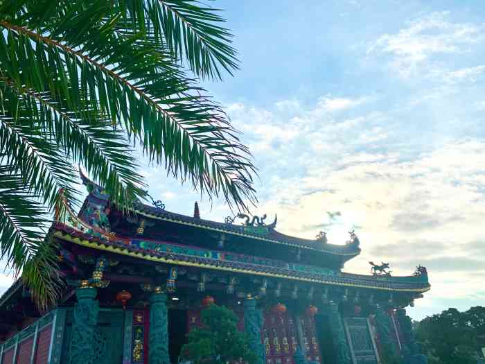 潮显妈祖宫-"过来风车岛游玩,吃饭的时候听说昨天有蓝眼.