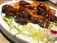 黑椒牛仔骨炒年糕-绿茶餐厅(乐峰广场店)