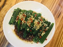 蒜蓉秋葵-四姑娘川味海鲜(八爪鱼店)