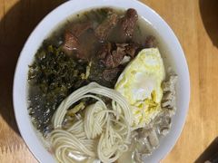 小排雪菜素鸡鸡蛋白汤面-盛兴面馆(真儒大厦店)