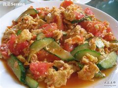 泰山--美食--神憩宾馆--番茄炒鸡蛋-神憩宾馆-餐厅