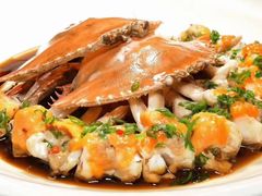 葱油蒸红膏梭子蟹-骏莱海鲜鱼港(五角场店)