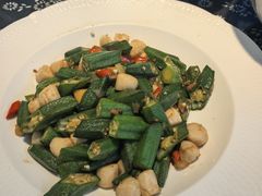 秋葵炒贝丁-旺角小渔村(二马路店)