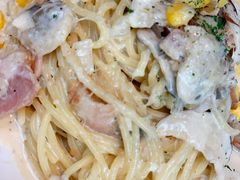 黑松露奶油蘑菇培根意面-麦田工坊(月湖店)