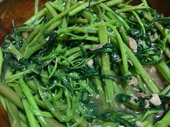 啫啫虾酱空心菜-熠盛粤味(永康路店)