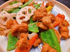 竹签鸡肉-莲华素食府