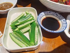 芥末秋葵-恋拐子油爆虾·家常菜