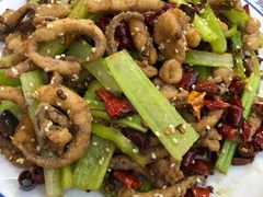 干煸鱿鱼-聚发号清真菜馆