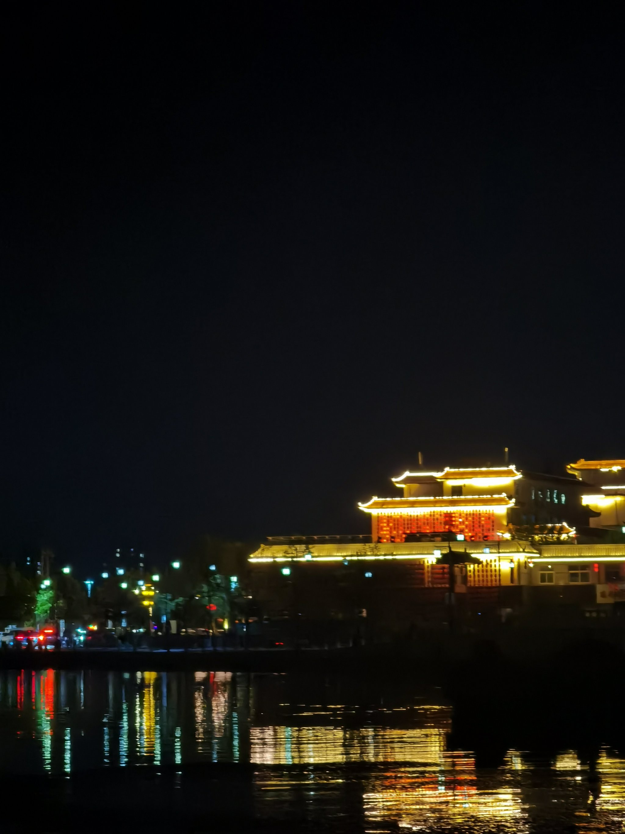 砀山东湖湾夜景图片