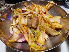 干锅娃娃菜-绿茶餐厅(财富购物中心店)