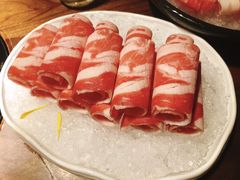 现切牛板腱雪花黑猪肉-揽季锅物会.福建黄鱼.海鲜姿造(五四路店)