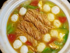 丝瓜鱼元炖馓子-永安鱼庄·镇江菜(东吴路店)